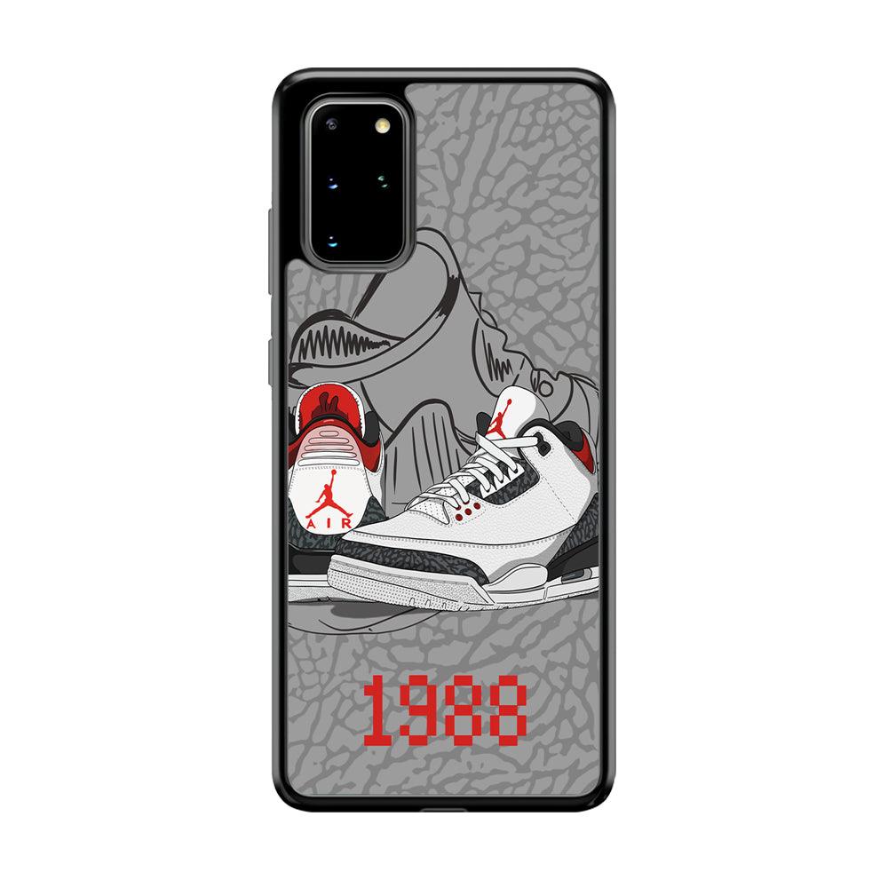 Air Jordan From The Past Samsung Galaxy S20 Plus Case-Rubber Black (2D Case)-Oxvistore