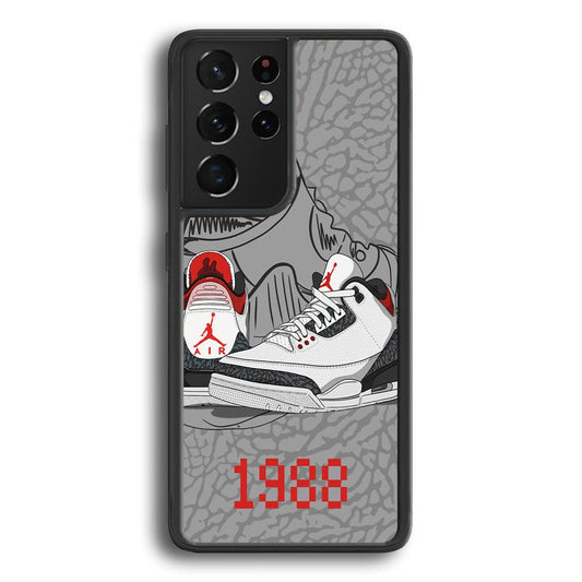 Air Jordan From The Past Samsung Galaxy S24 Ultra Case-Rubber Black (2D Case)-Oxvistore