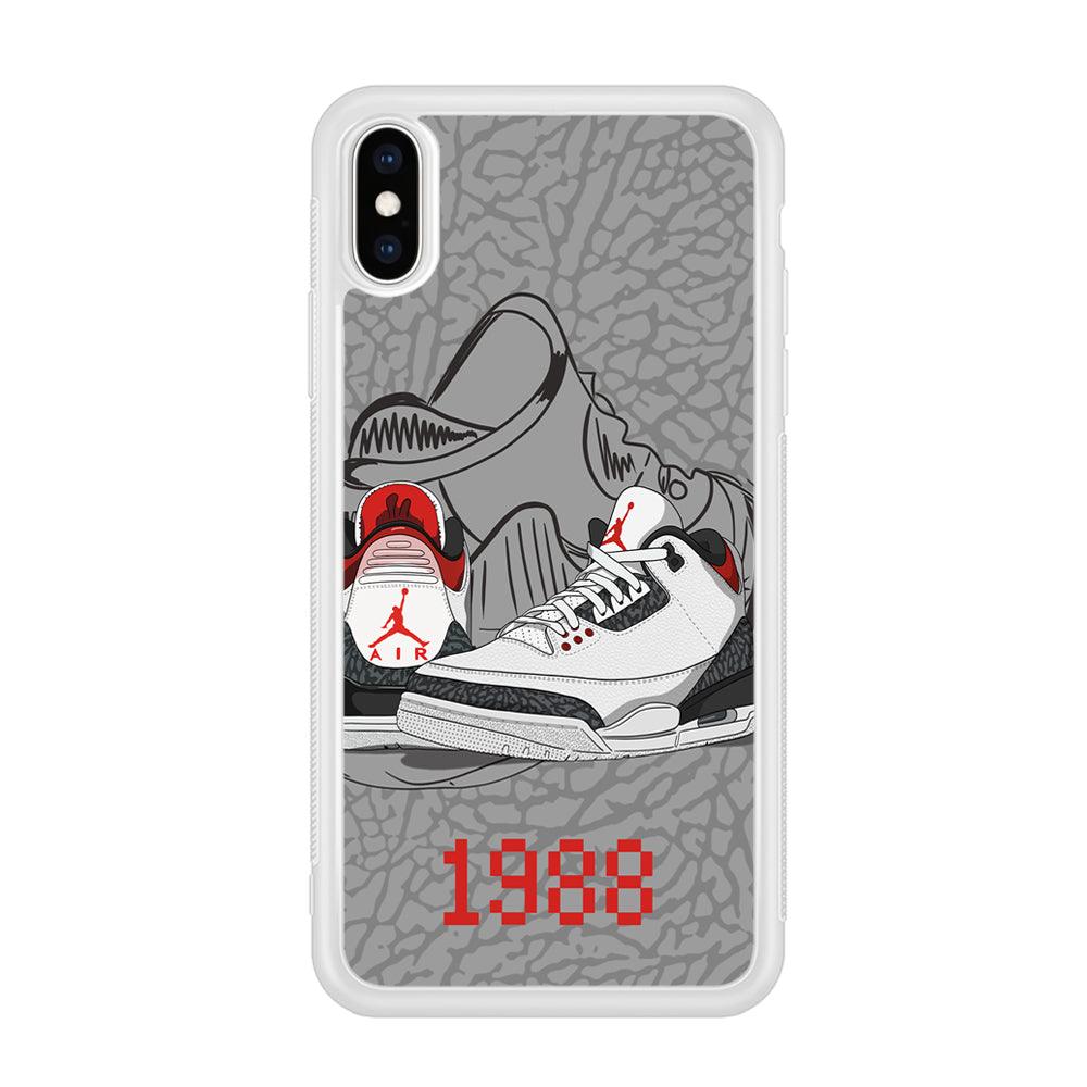 Air Jordan From The Past iPhone X Case-Oxvistore