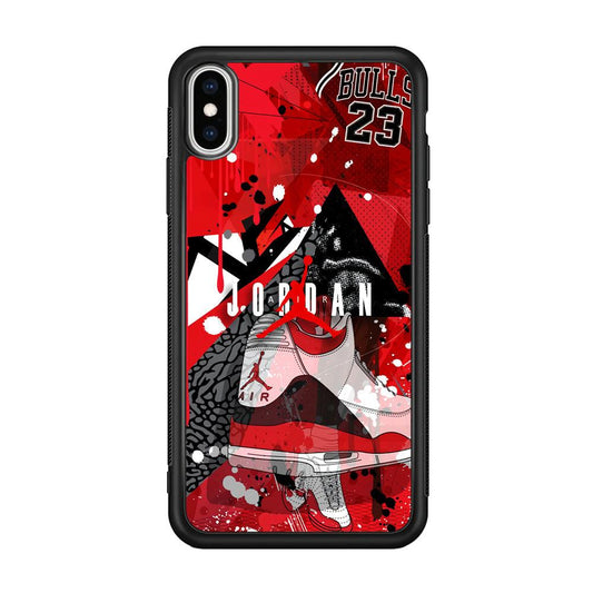 Air Jordan Future Chance iPhone XS Case-Rubber Black (2D Case)-Oxvistore