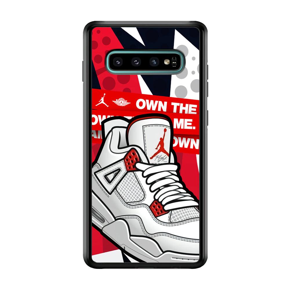 Air Jordan Game is Coming Samsung Galaxy S10 Case-Rubber Black (2D Case)-Oxvistore