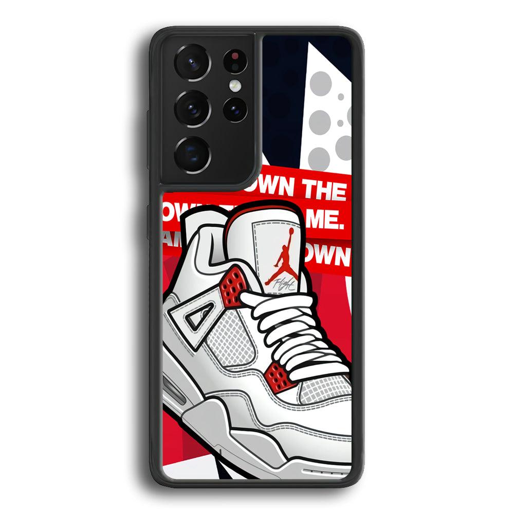Air Jordan Game is Coming Samsung Galaxy S23 Ultra Case-Rubber Black (2D Case)-Oxvistore