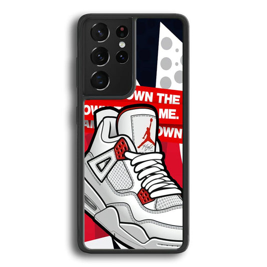 Air Jordan Game is Coming Samsung Galaxy S23 Ultra Case-Rubber Black (2D Case)-Oxvistore