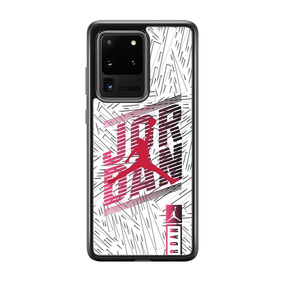 Air Jordan Going Ahead Samsung Galaxy S20 Ultra Case-Rubber Black (2D Case)-Oxvistore