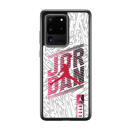 Air Jordan Going Ahead Samsung Galaxy S20 Ultra Case-Rubber Black (2D Case)-Oxvistore