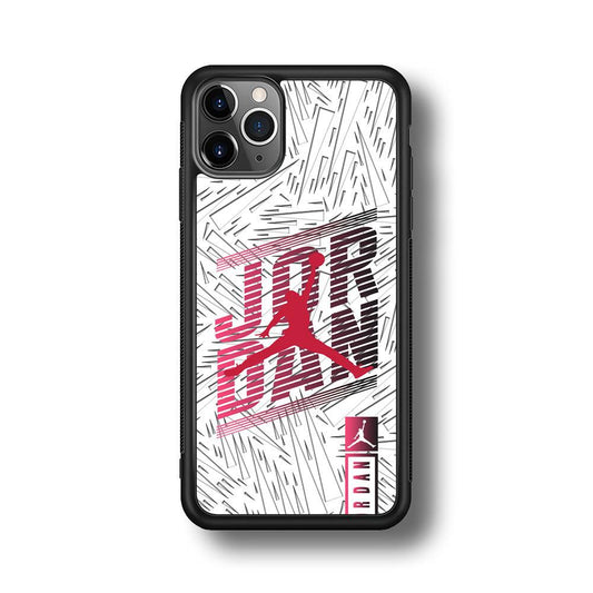 Air Jordan Going Ahead iPhone 11 Pro Max Case-Rubber Black (2D Case)-Oxvistore
