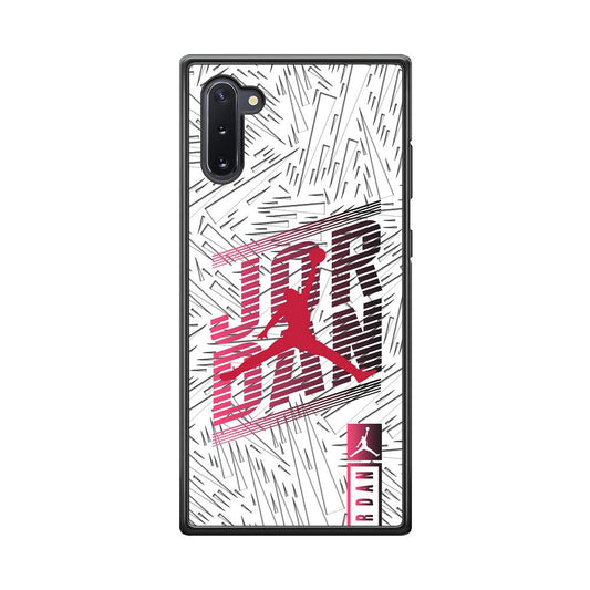 Air Jordan Going Ahead Samsung Galaxy Note 10 Case-Rubber Black (2D Case)-Oxvistore