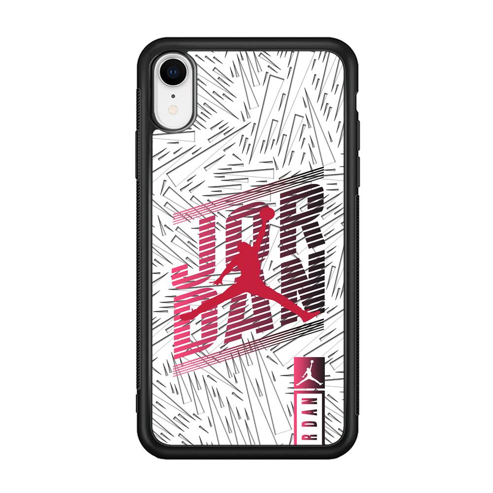 Air Jordan Going Ahead iPhone XR Case-Rubber Black (2D Case)-Oxvistore