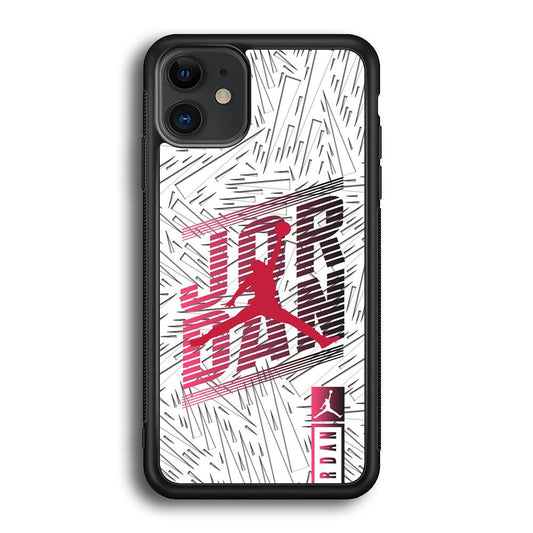 Air Jordan Going Ahead iPhone 11 Case-Rubber Black (2D Case)-Oxvistore