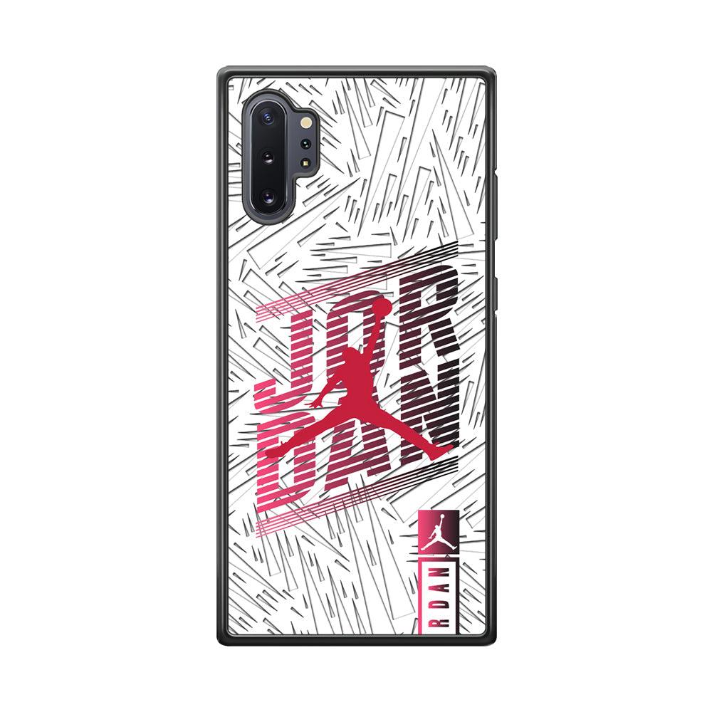 Air Jordan Going Ahead Samsung Galaxy Note 10 Plus Case-Rubber Black (2D Case)-Oxvistore