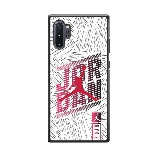 Air Jordan Going Ahead Samsung Galaxy Note 10 Plus Case-Rubber Black (2D Case)-Oxvistore