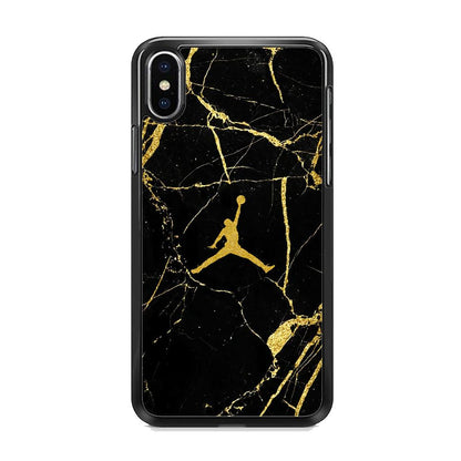 Air Jordan Golden Root Marble iPhone X Case-Oxvistore