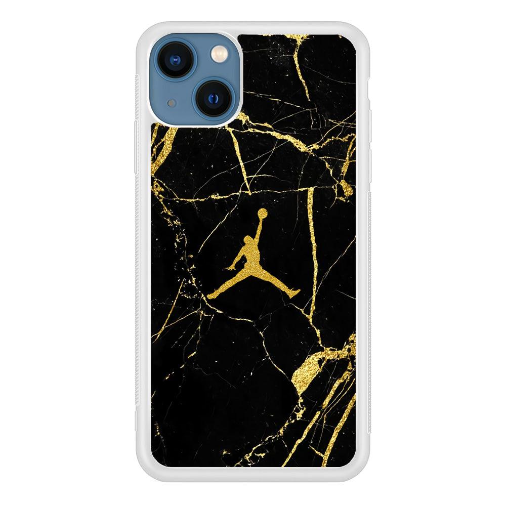 Air Jordan Golden Root Marble iPhone 14 Case-Oxvistore