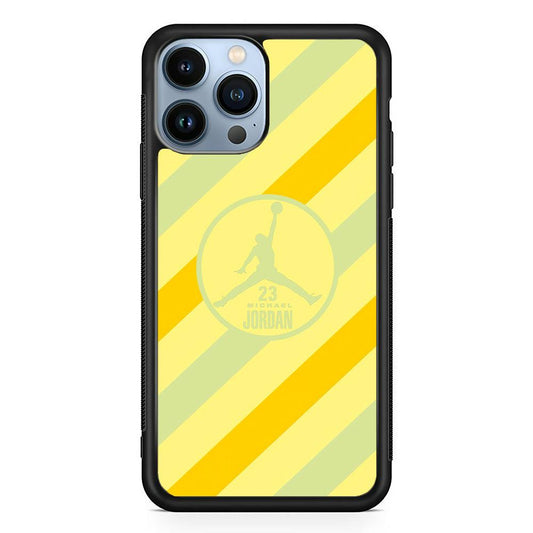 Air Jordan Gradation of Light iPhone 14 Pro Case-Rubber Black (2D Case)-Oxvistore