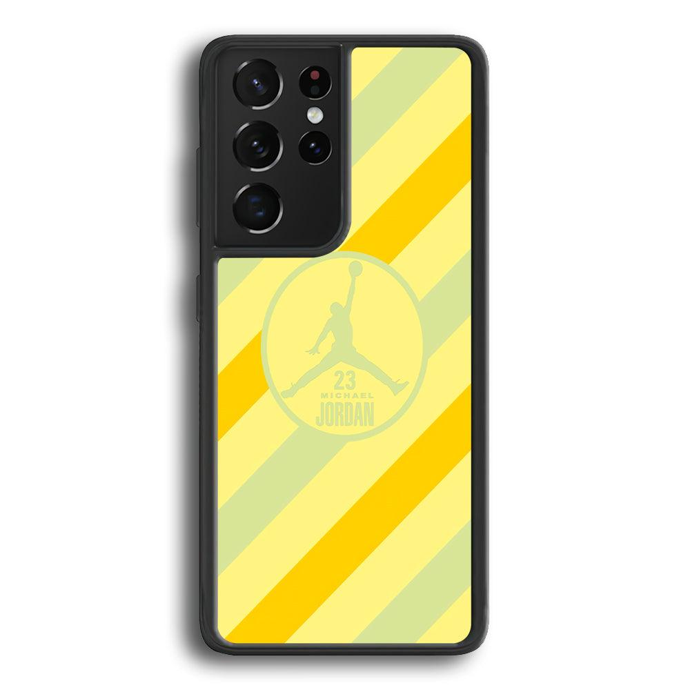 Air Jordan Gradation of Light Samsung Galaxy S22 Ultra Case-Rubber Black (2D Case)-Oxvistore