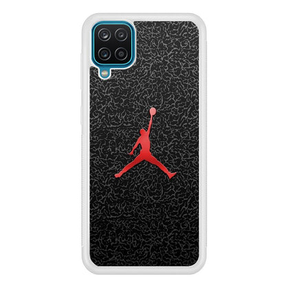 Air Jordan Gray Patern Samsung Galaxy A12 Case-Oxvistore