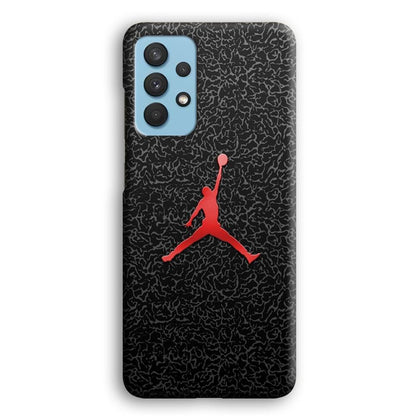 Air Jordan Gray Patern Samsung Galaxy A32 Case-Oxvistore