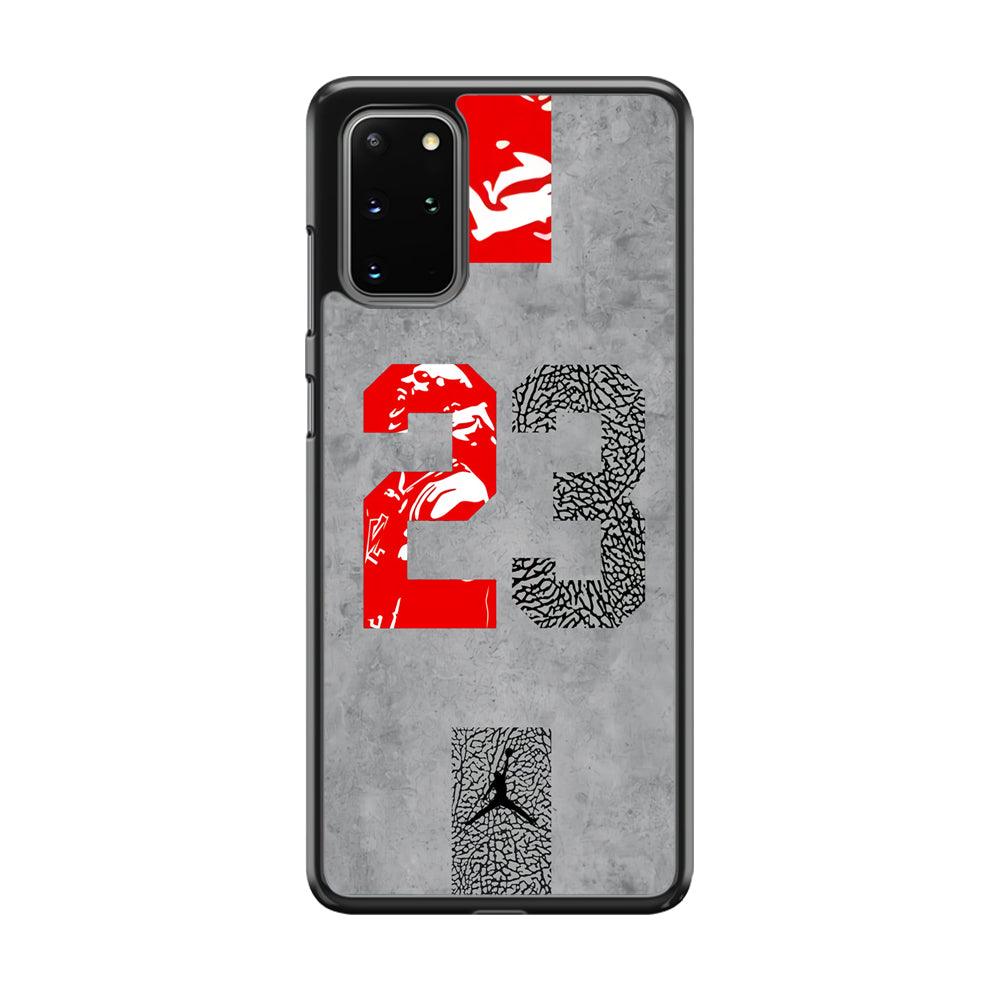 Air Jordan Great 23 Samsung Galaxy S20 Plus Case-Rubber Black (2D Case)-Oxvistore