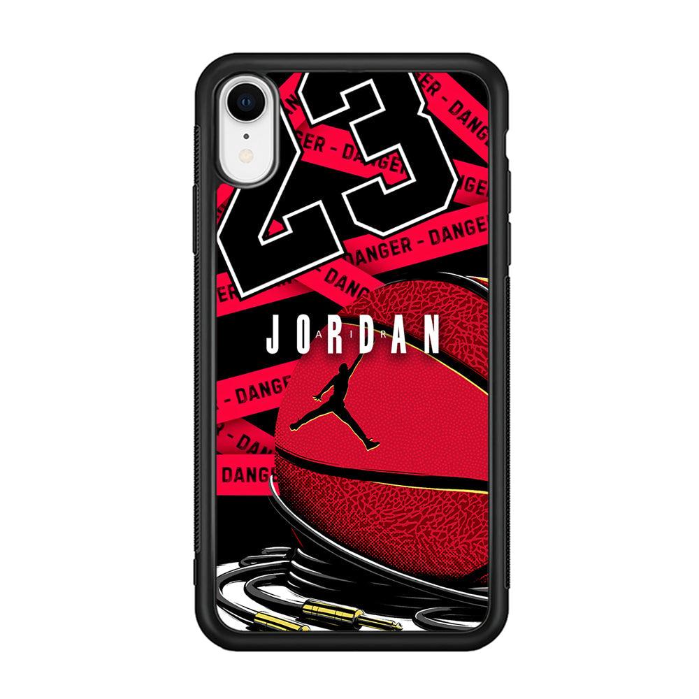Air Jordan Hopefulness Ball iPhone XR Case-Rubber Black (2D Case)-Oxvistore