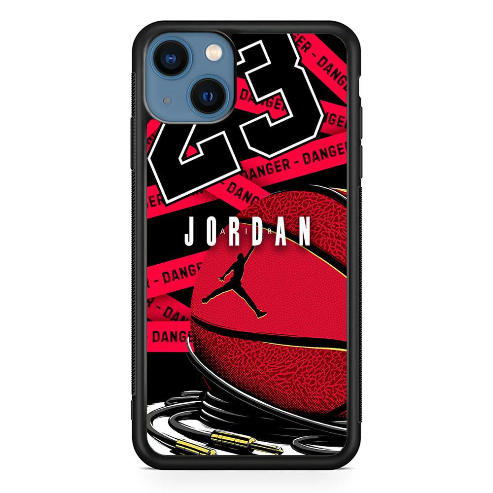 Air Jordan Hopefulness Ball iPhone 14 Case-Rubber Black (2D Case)-Oxvistore