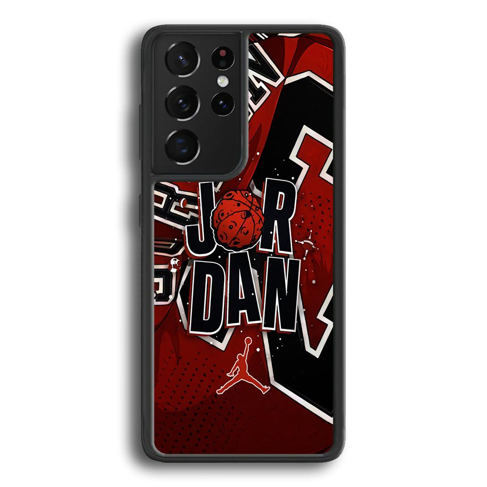 Air Jordan Infinite Inspiration Samsung Galaxy S24 Ultra Case-Rubber Black (2D Case)-Oxvistore