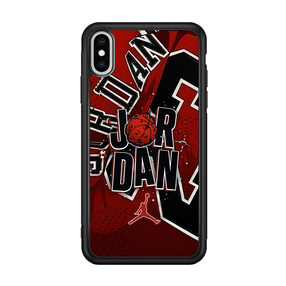 Air Jordan Infinite Inspiration iPhone XS Case-Rubber Black (2D Case)-Oxvistore