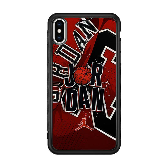 Air Jordan Infinite Inspiration iPhone Xs Max Case-Rubber Black (2D Case)-Oxvistore