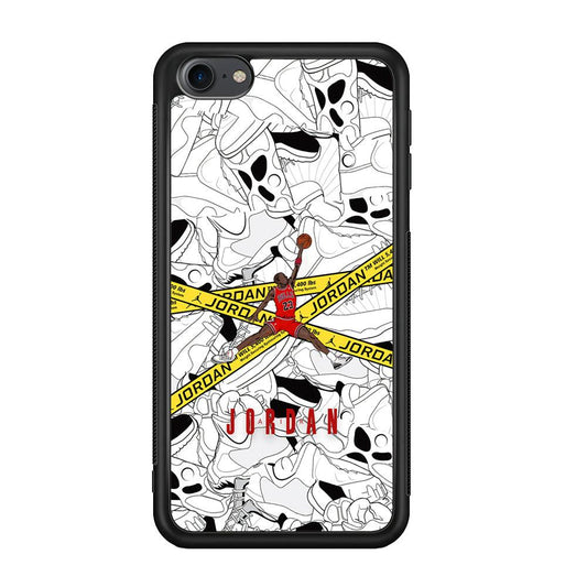 Air Jordan Jump and Fly iPod Touch 6 Case-Rubber Black (2D Case)-Oxvistore