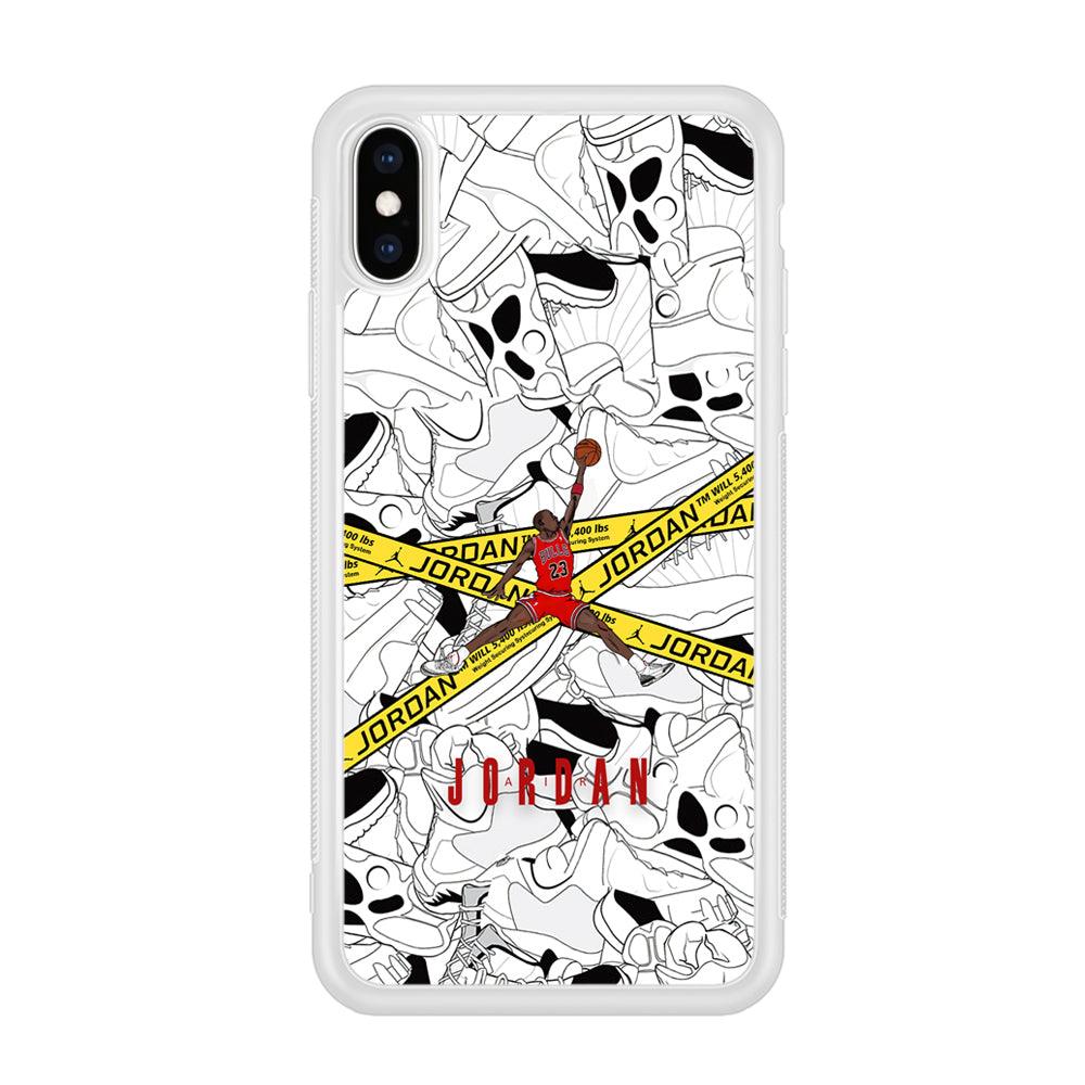 Air Jordan Jump and Fly iPhone X Case-Oxvistore