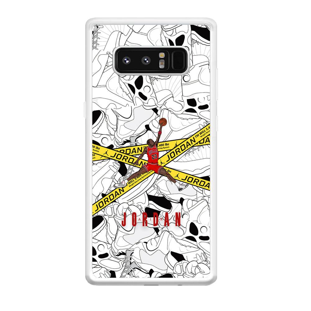 Air Jordan Jump and Fly Samsung Galaxy Note 8 Case-Oxvistore