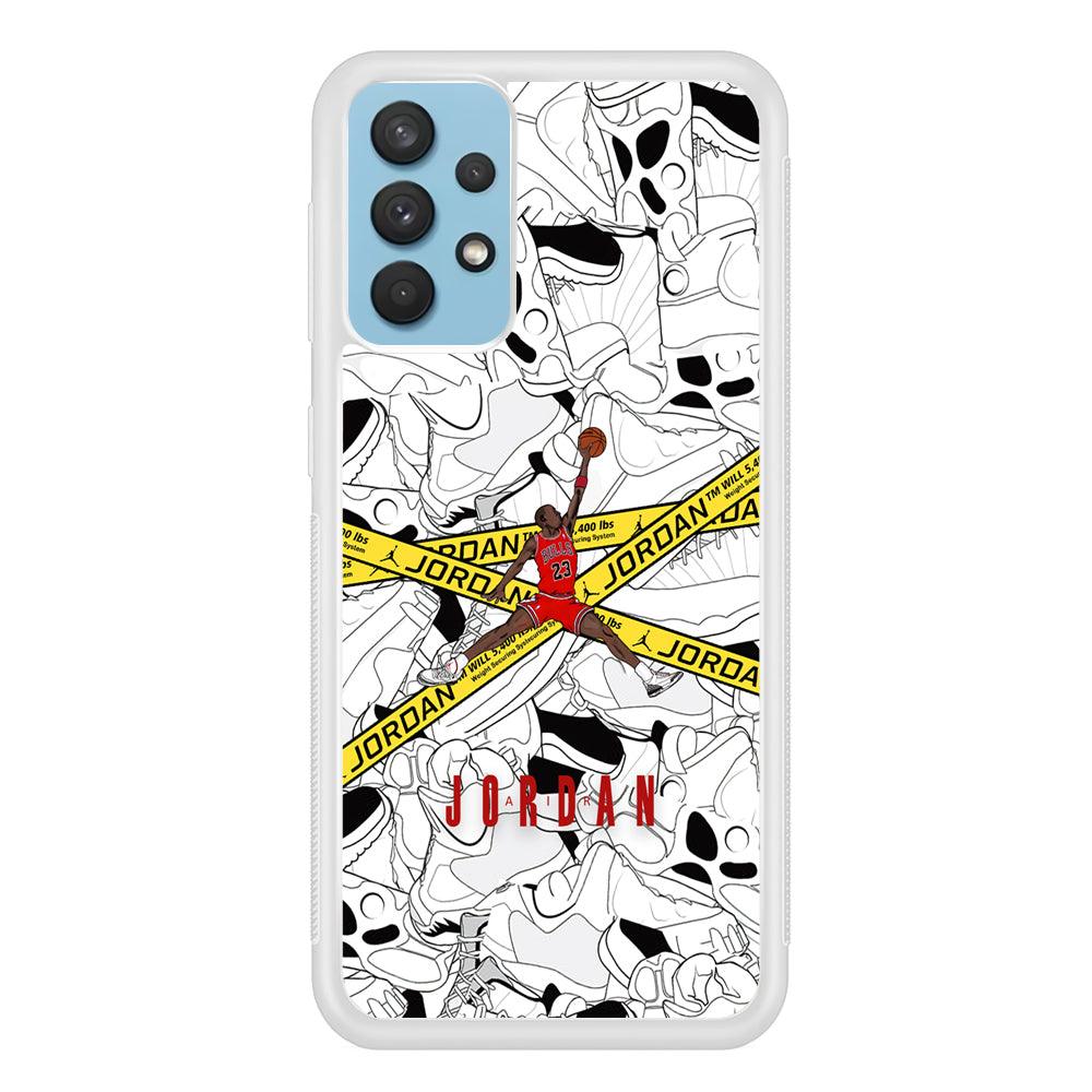 Air Jordan Jump and Fly Samsung Galaxy A32 Case-Oxvistore