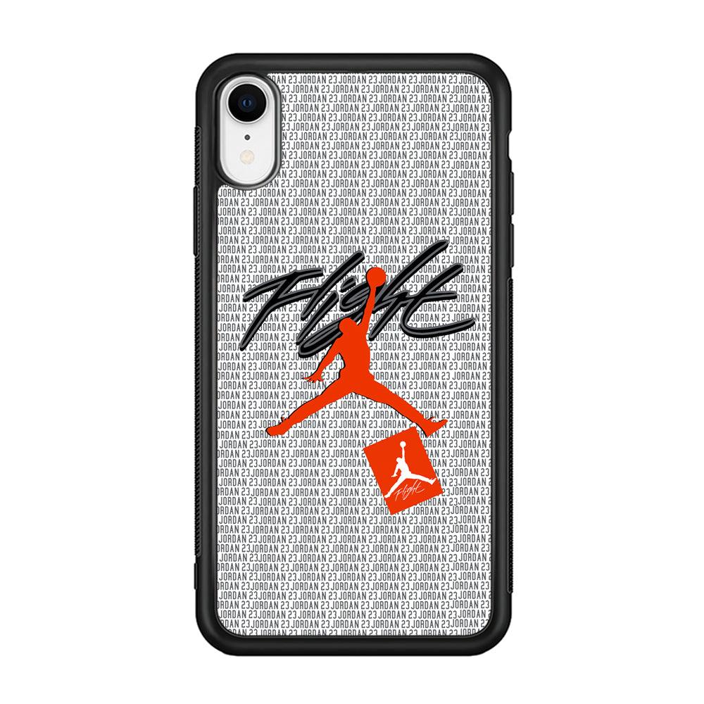 Air Jordan Keep The Flight iPhone XR Case-Rubber Black (2D Case)-Oxvistore