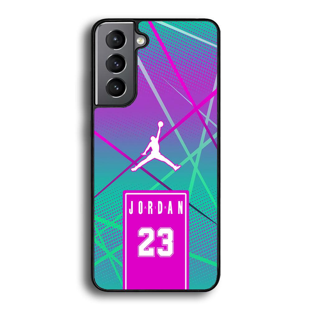 Air Jordan Light of The Year Samsung Galaxy S23 Plus Case-Rubber Black (2D Case)-Oxvistore