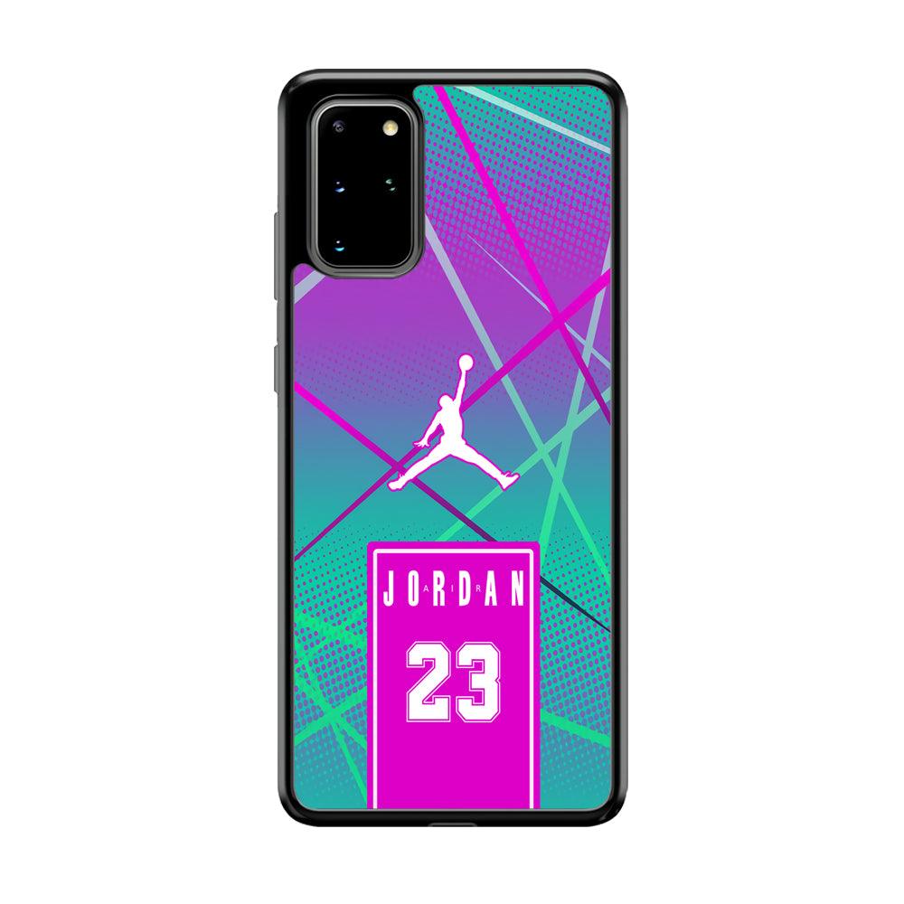 Air Jordan Light of The Year Samsung Galaxy S20 Plus Case-Rubber Black (2D Case)-Oxvistore