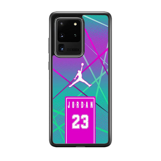 Air Jordan Light of The Year Samsung Galaxy S20 Ultra Case-Rubber Black (2D Case)-Oxvistore