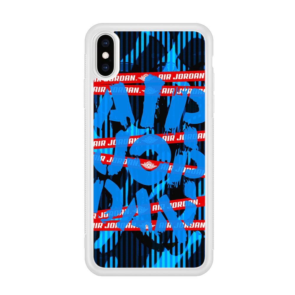 Air Jordan Line Under Water iPhone X Case-Oxvistore