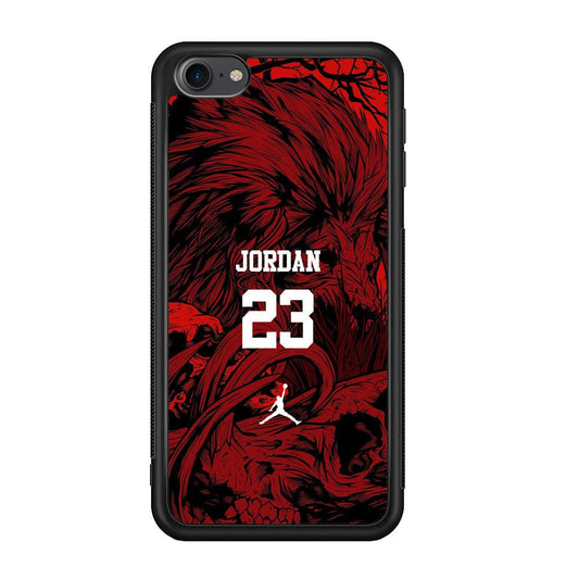 Air Jordan Lion Inside of Mind iPod Touch 6 Case-Rubber Black (2D Case)-Oxvistore