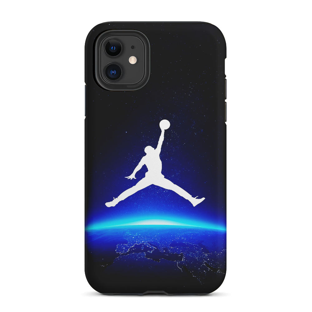 Air Jordan Logo Above Earth 2 in 1 Tough Phone Case