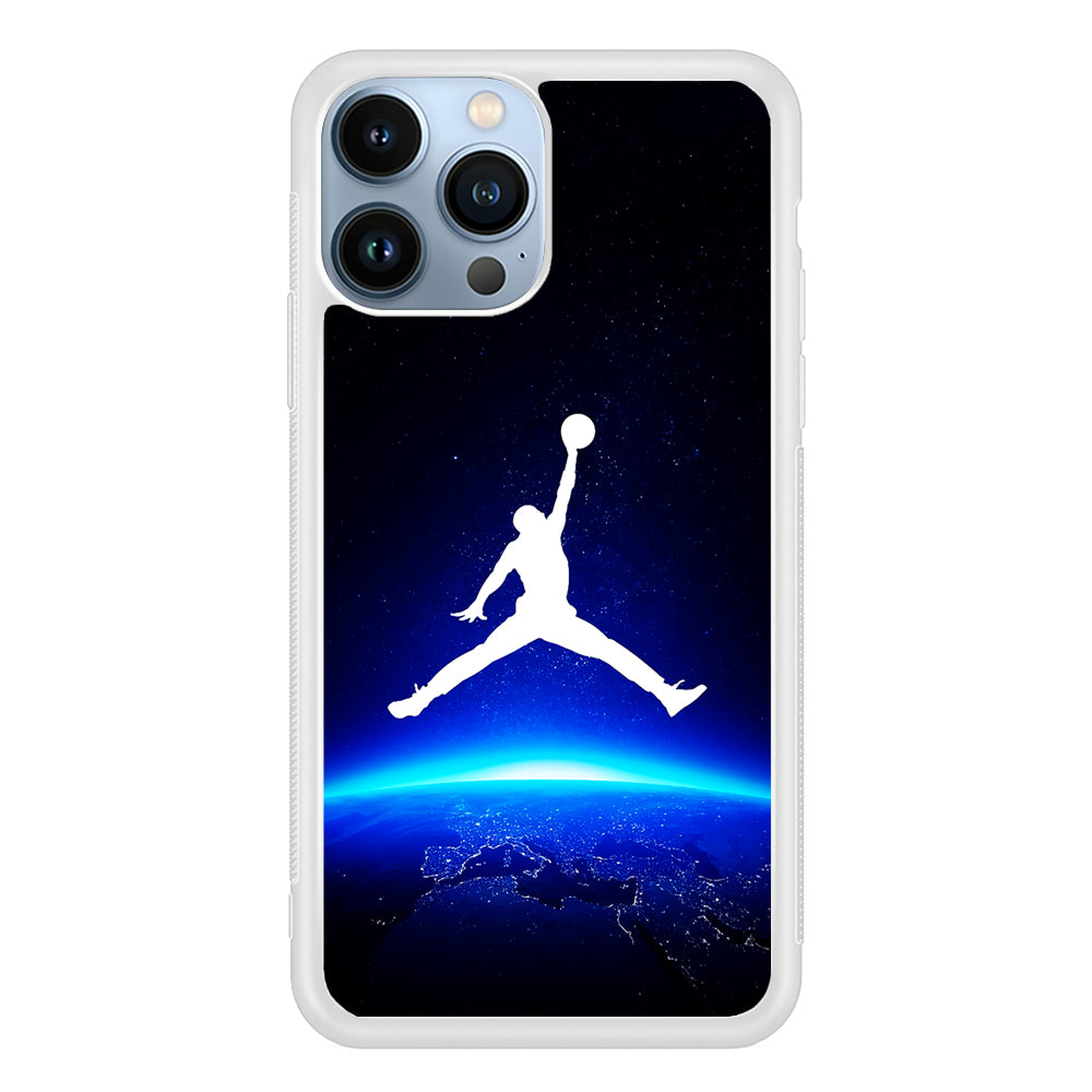 Air Jordan Logo Above Earth 2D Rubber Phone Case