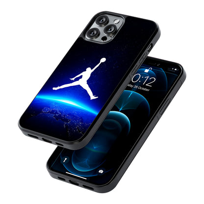 Air Jordan Logo Above Earth 2D Rubber Phone Case