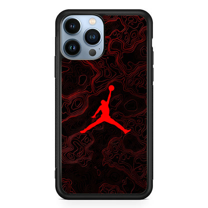 Air Jordan Logo Abstract Line 2D Rubber Phone Case