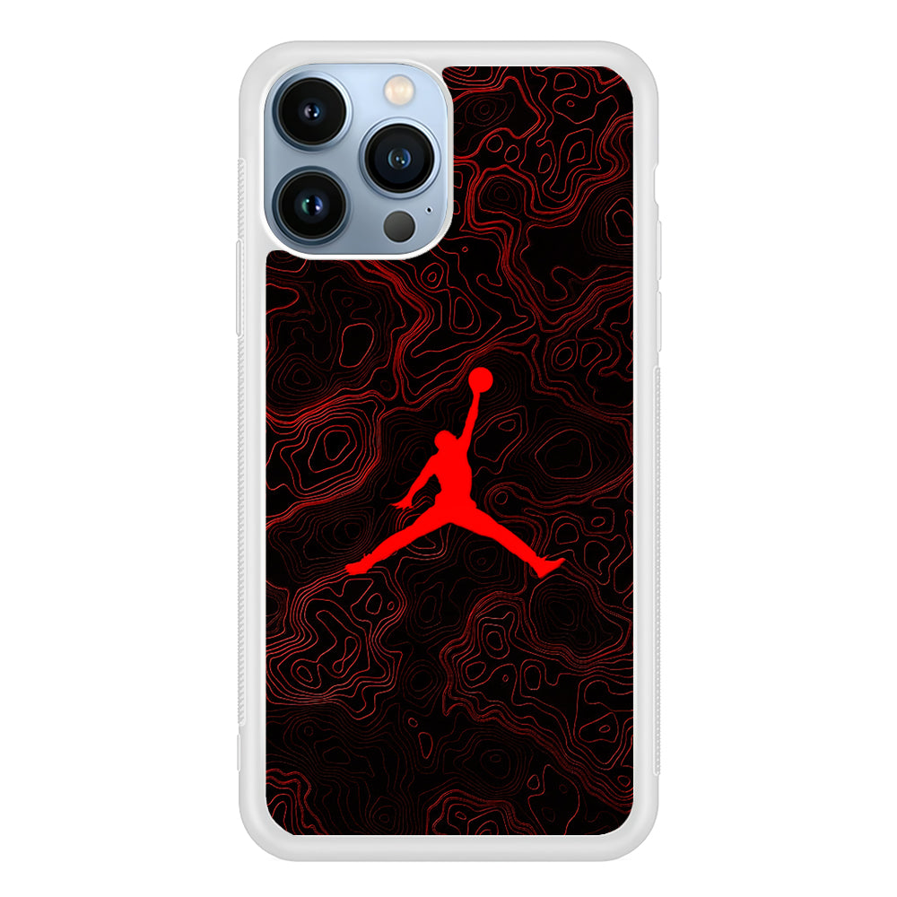 Air Jordan Logo Abstract Line 2D Rubber Phone Case