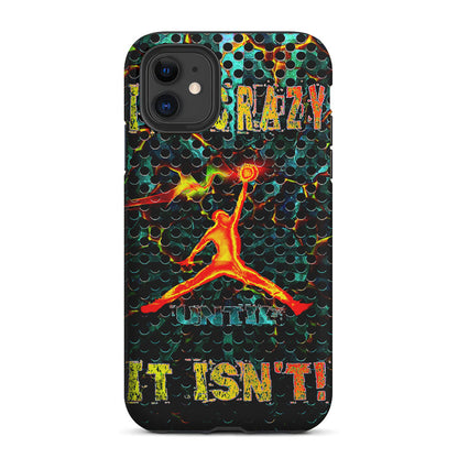 Air Jordan Logo It's Crazy 2 in 1 Tough Phone Case