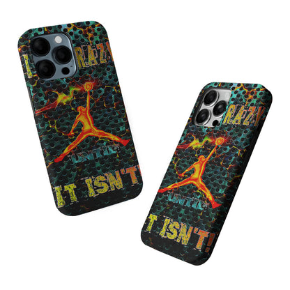 Air Jordan Logo It's Crazy 2 in 1 Tough Phone Case