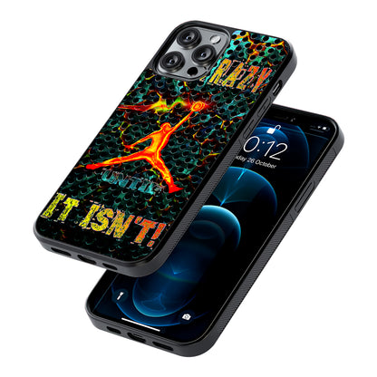 Air Jordan Logo It's Crazy 2D Rubber Phone Case