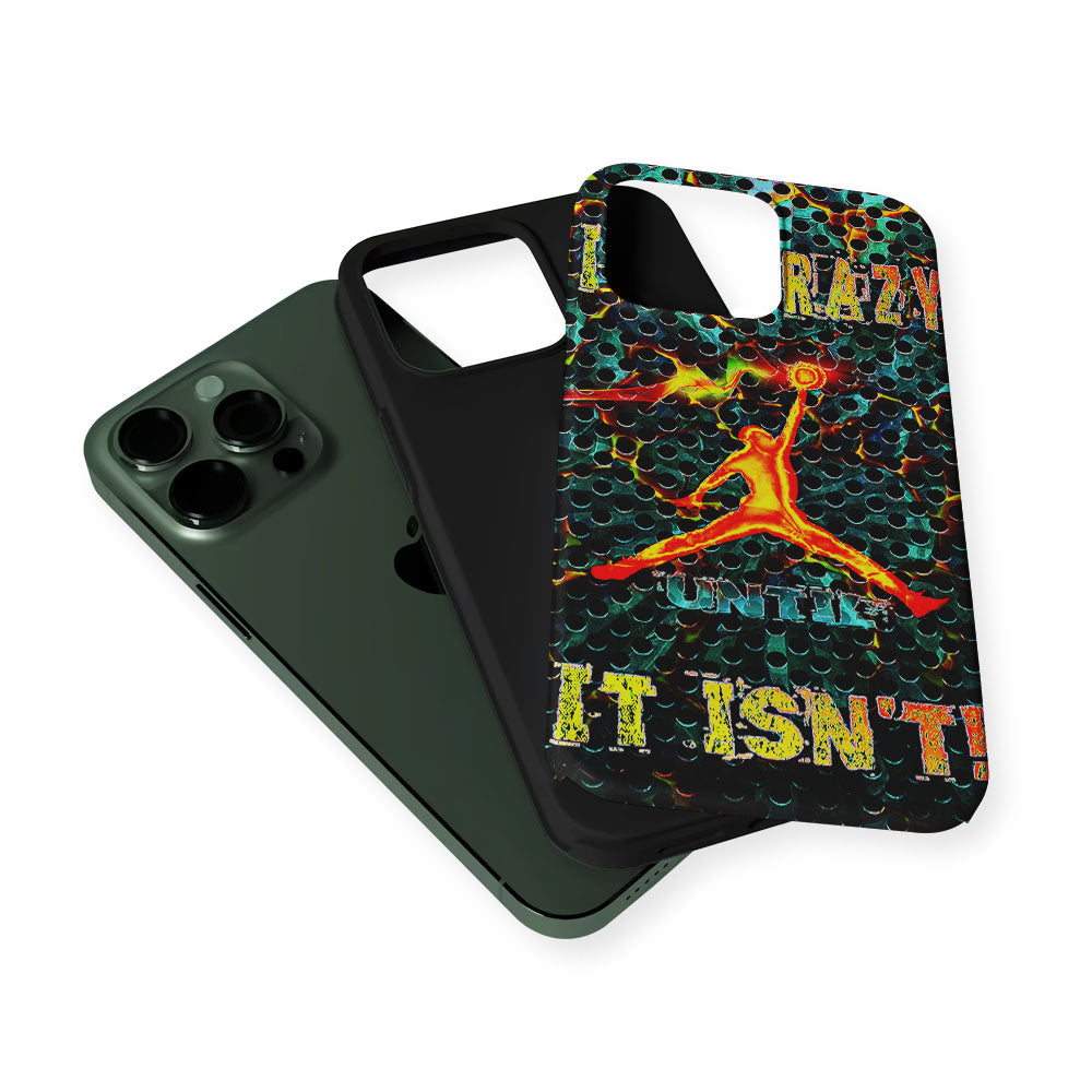 Air Jordan Logo It's Crazy 2 in 1 Tough Phone Case