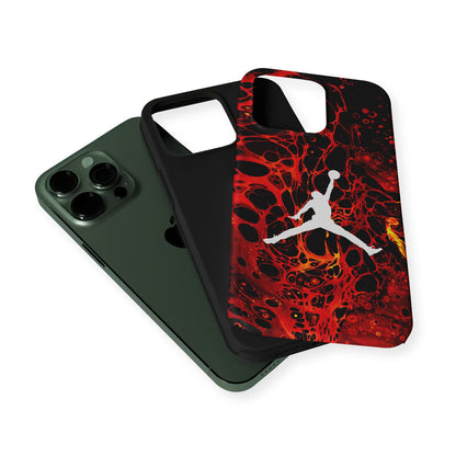 Air Jordan Logo Red Liquid 2 in 1 Tough Phone Case