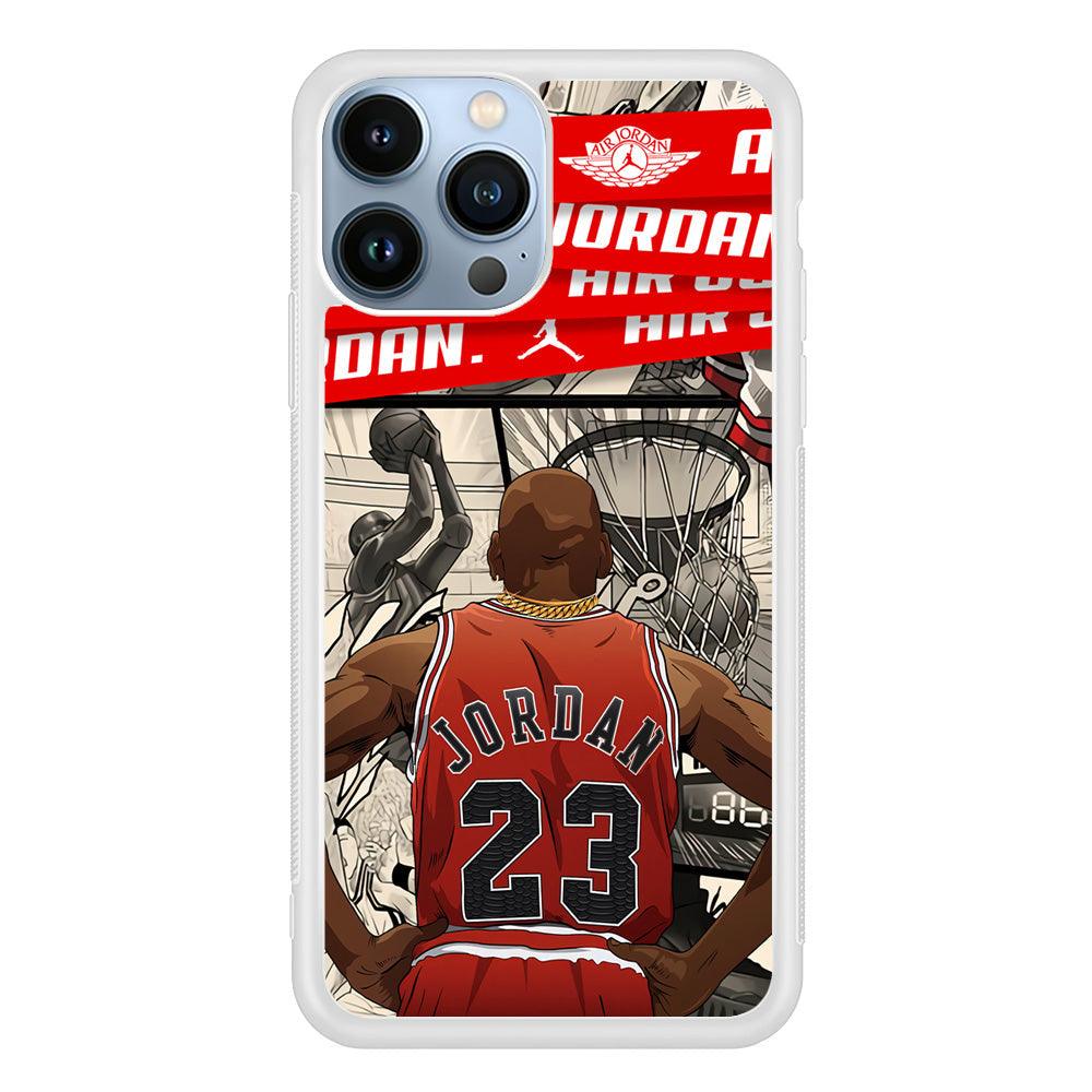 Air Jordan Looking at Victory iPhone 15 Pro Case-Oxvistore