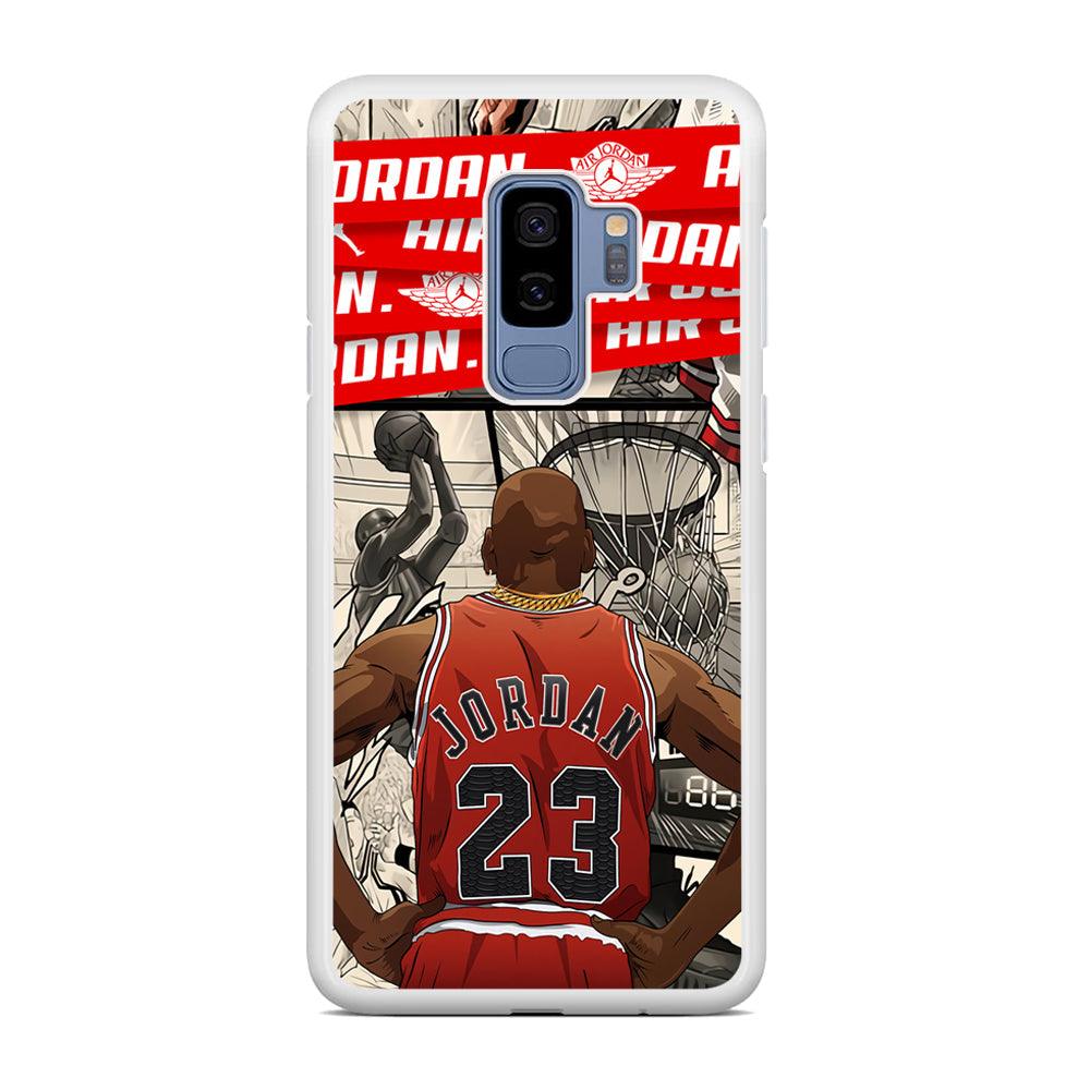 Air Jordan Looking at Victory Samsung Galaxy S9 Plus Case-Oxvistore