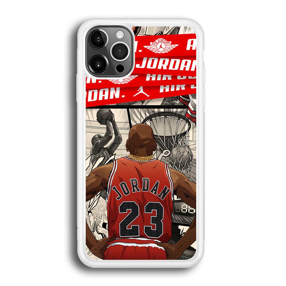 Air Jordan Looking at Victory iPhone 12 Pro Case-Oxvistore